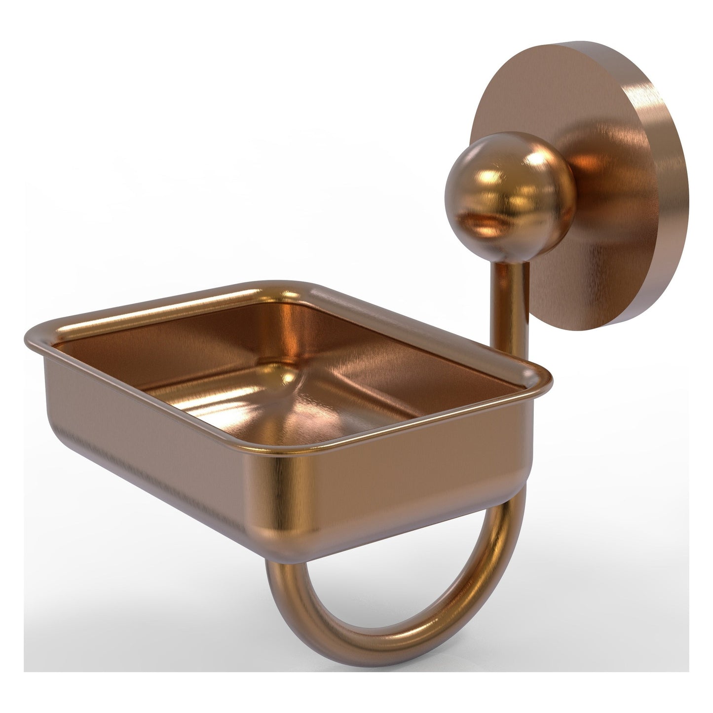 Allied Brass Prestige Skyline 4.5" x 3.5" Brushed Bronze Solid Brass Wall-Mounted Soap Dish