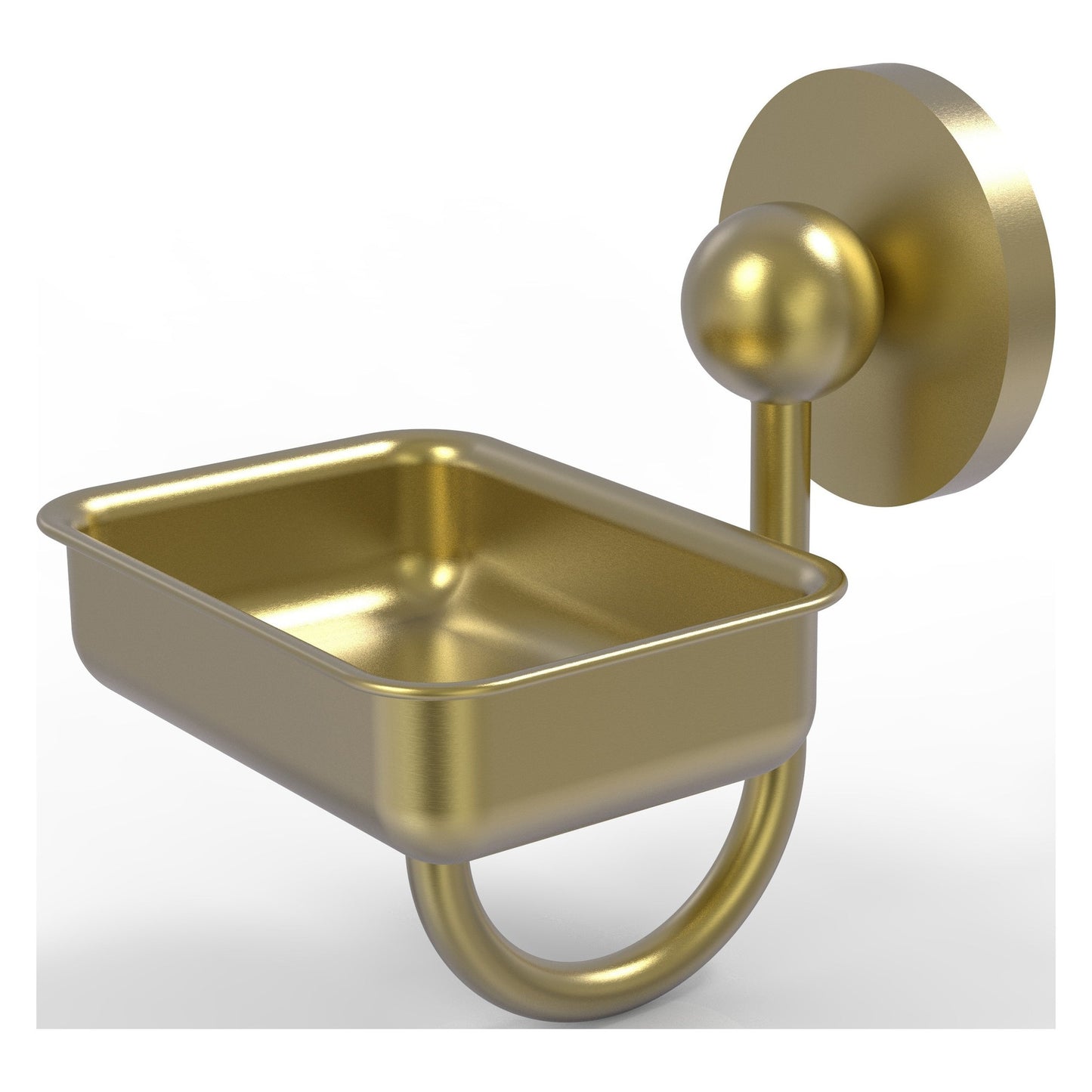 Allied Brass Prestige Skyline 4.5" x 3.5" Satin Brass Solid Brass Wall-Mounted Soap Dish