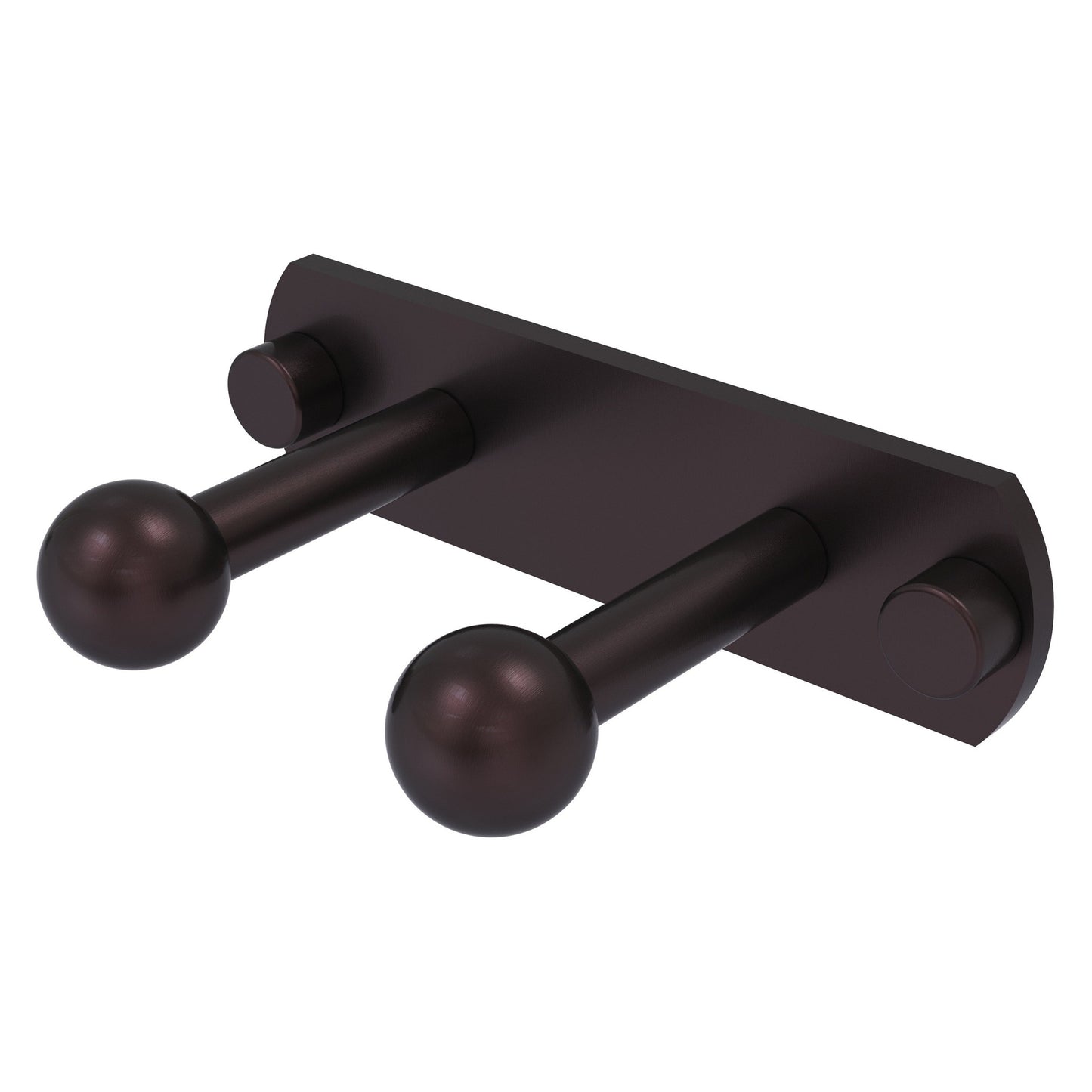 Allied Brass Prestige Skyline 5.5" x 3" Antique Bronze Solid Brass 2-Position Robe Hook