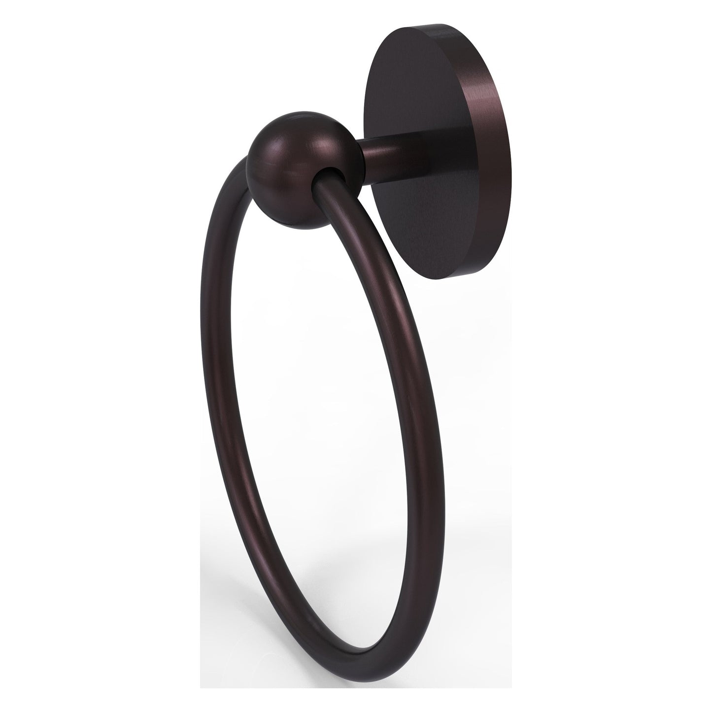 Allied Brass Prestige Skyline 6" x 6" Antique Bronze Solid Brass Towel Ring