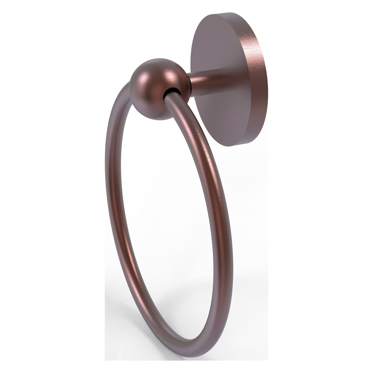 Allied Brass Prestige Skyline 6" x 6" Antique Copper Solid Brass Towel Ring