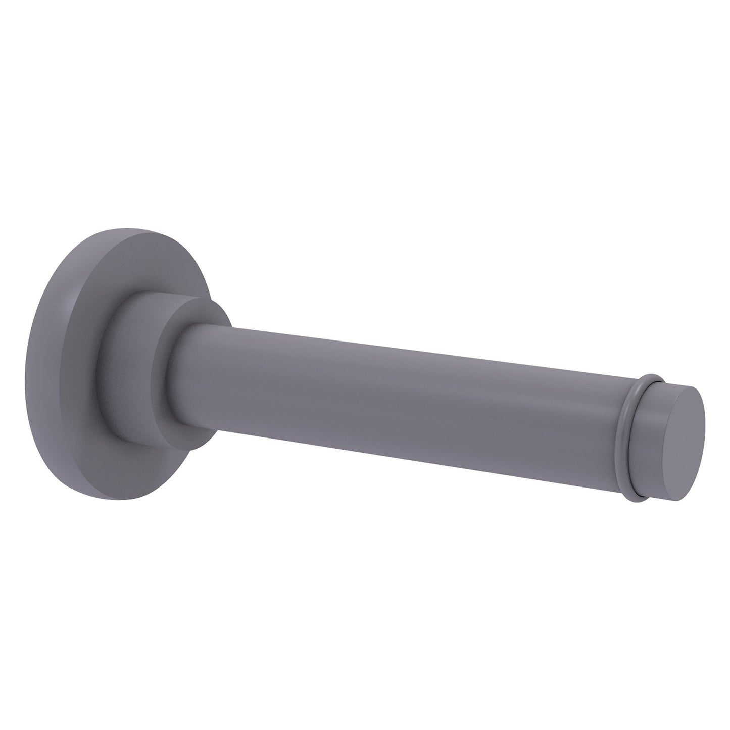 Allied Brass Prestige Skyline 6.1" x 2.64" Matte Gray Solid Brass Horizontal Reserve Roll Toilet Paper Holder