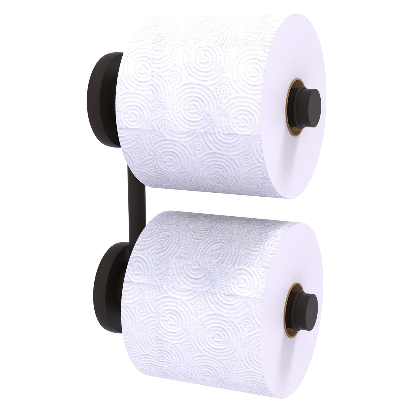 Allied Brass Prestige Skyline 6.1" x 2.64" Oil Rubbed Bronze Solid Brass 2-Roll Reserve Roll Toilet Paper Holder