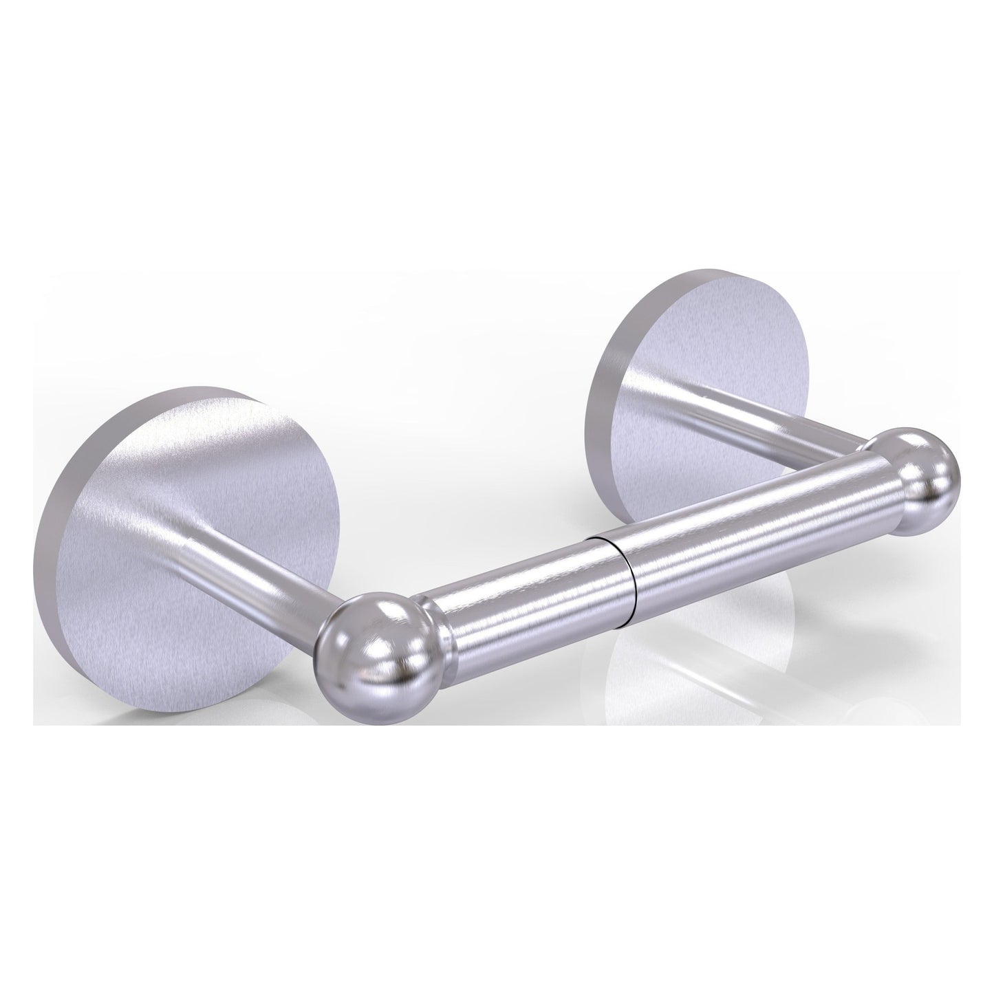 Allied Brass Prestige Skyline 8.7" x 5" Satin Chrome Solid Brass 2-Post Toilet Tissue Holder