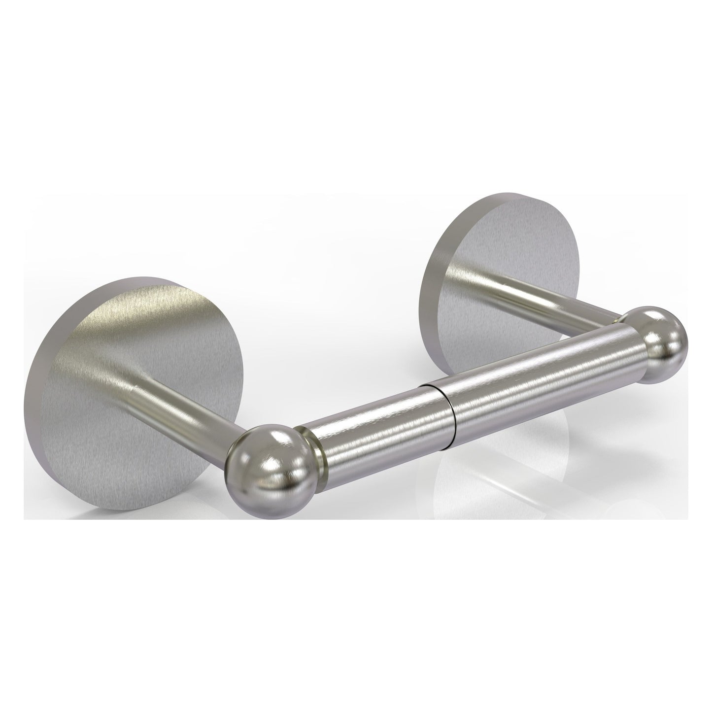 Allied Brass Prestige Skyline 8.7" x 5" Satin Nickel Solid Brass 2-Post Toilet Tissue Holder