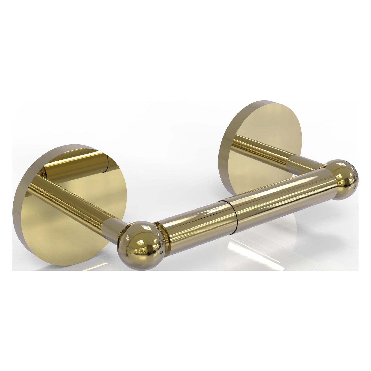 Allied Brass Prestige Skyline 8.7" x 5" Unlacquered Brass Solid Brass 2-Post Toilet Tissue Holder