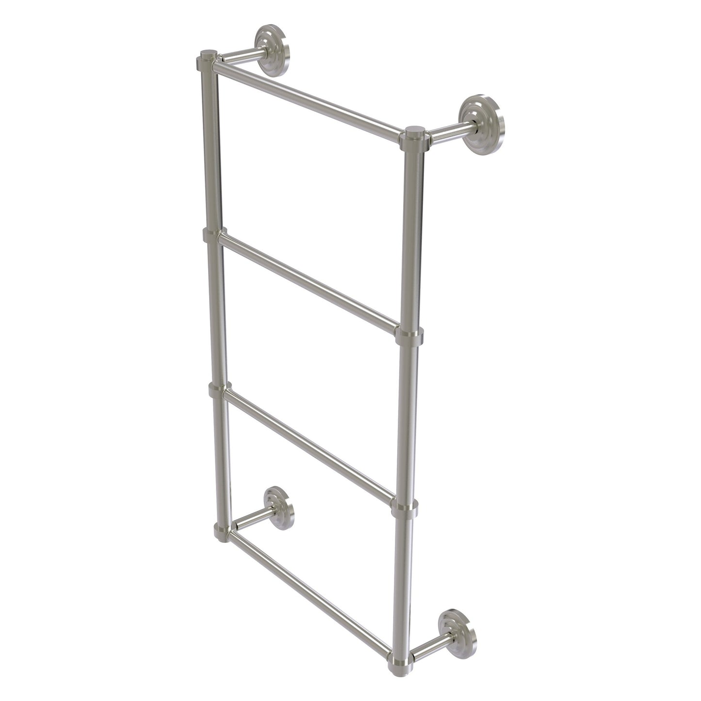 Allied Brass Que New 30" x 5.4" Satin Nickel Solid Brass 4-Tier 30 Inches Ladder Towel Bar