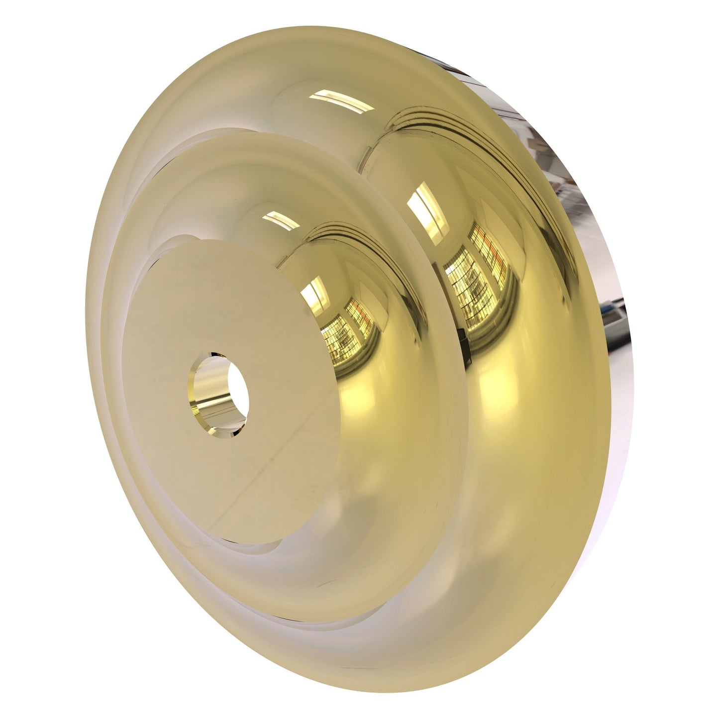 Allied Brass Que New QN-98-UNL Unlacquered Brass Shower Curtain Rod Brackets