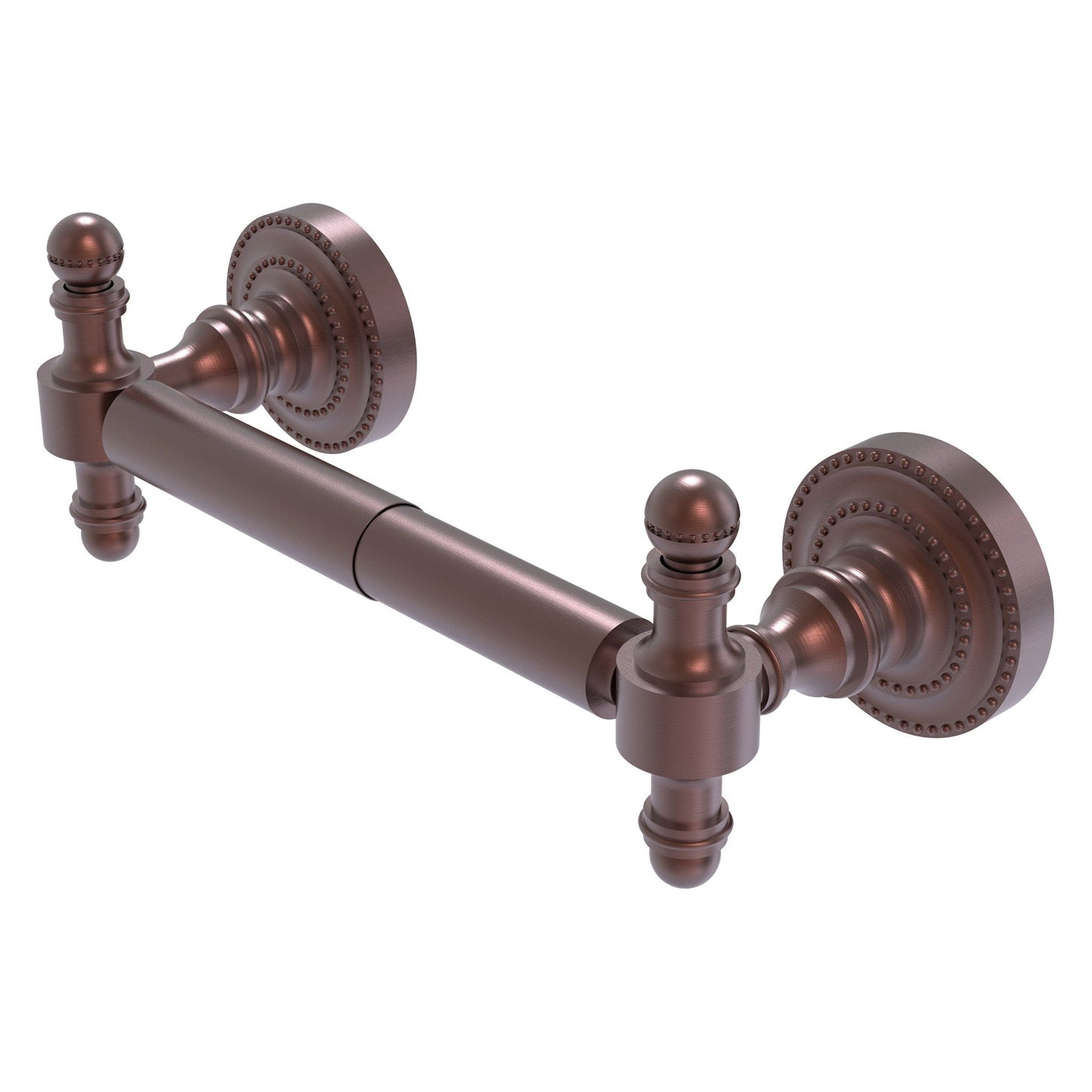 Allied Brass Retro Dot 2 Post Antique Copper Toilet Tissue Holder