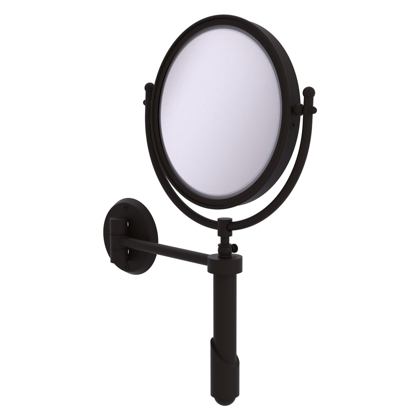 Allied Brass SHM-8/2X-ORB Soho 8" Oil Rubbed Bronze Wall-Mounted Make-Up Mirror With 2X Magnification