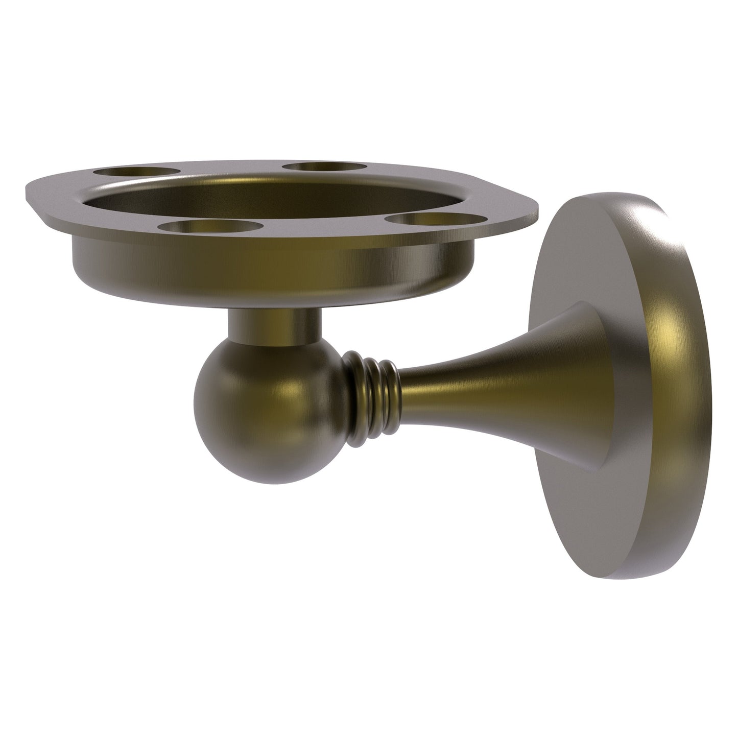 Allied Brass SL-26-ABR Shadwell Antique Brass Tumbler Toothbrush Holder