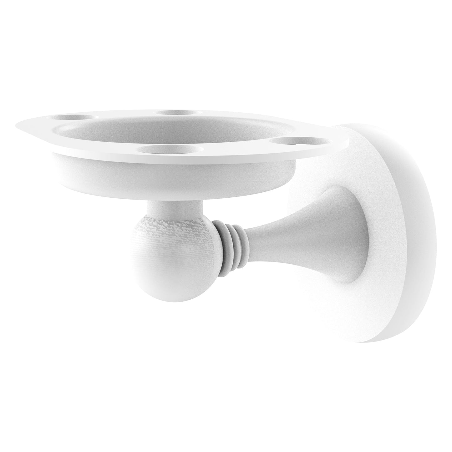Allied Brass SL-26-WHM Shadwell Matte White Tumbler Toothbrush Holder