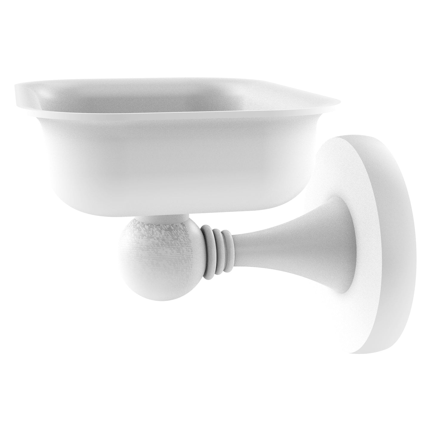Allied Brass SL-32-WHM Shadwell Matte White Wall Mounted Soap Dish