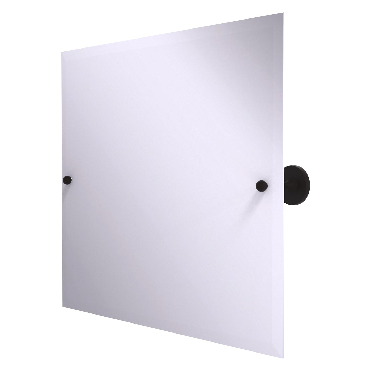 Allied Brass SL-93-ORB Shadwell Oil Rubbed Bronze Landscape Rectangular Frameless Wall Tilt Mirror