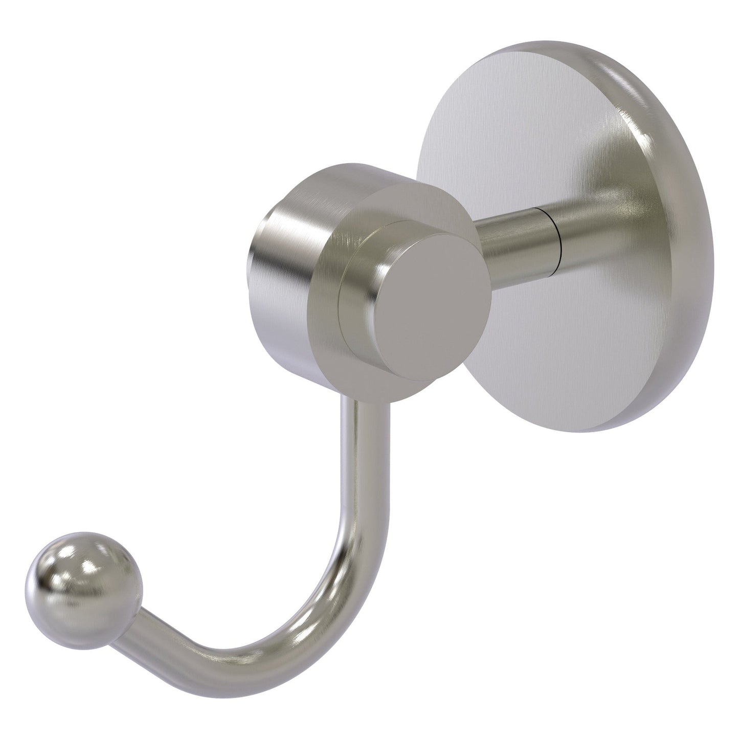 Allied Brass Satellite Orbit Two 2.77" x 4.54" Satin Nickel Solid Brass Robe Hook
