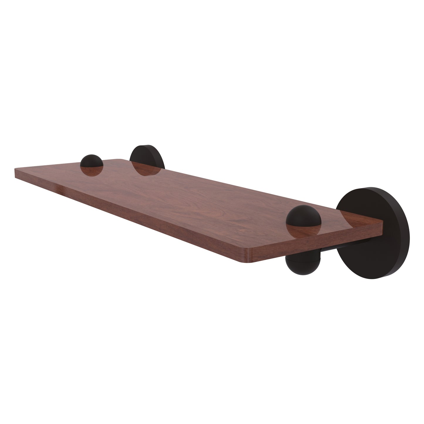 Allied Brass TA-1-16-IRW-ORB Tango 16" Oil Rubbed Bronze Ironwood Shelf