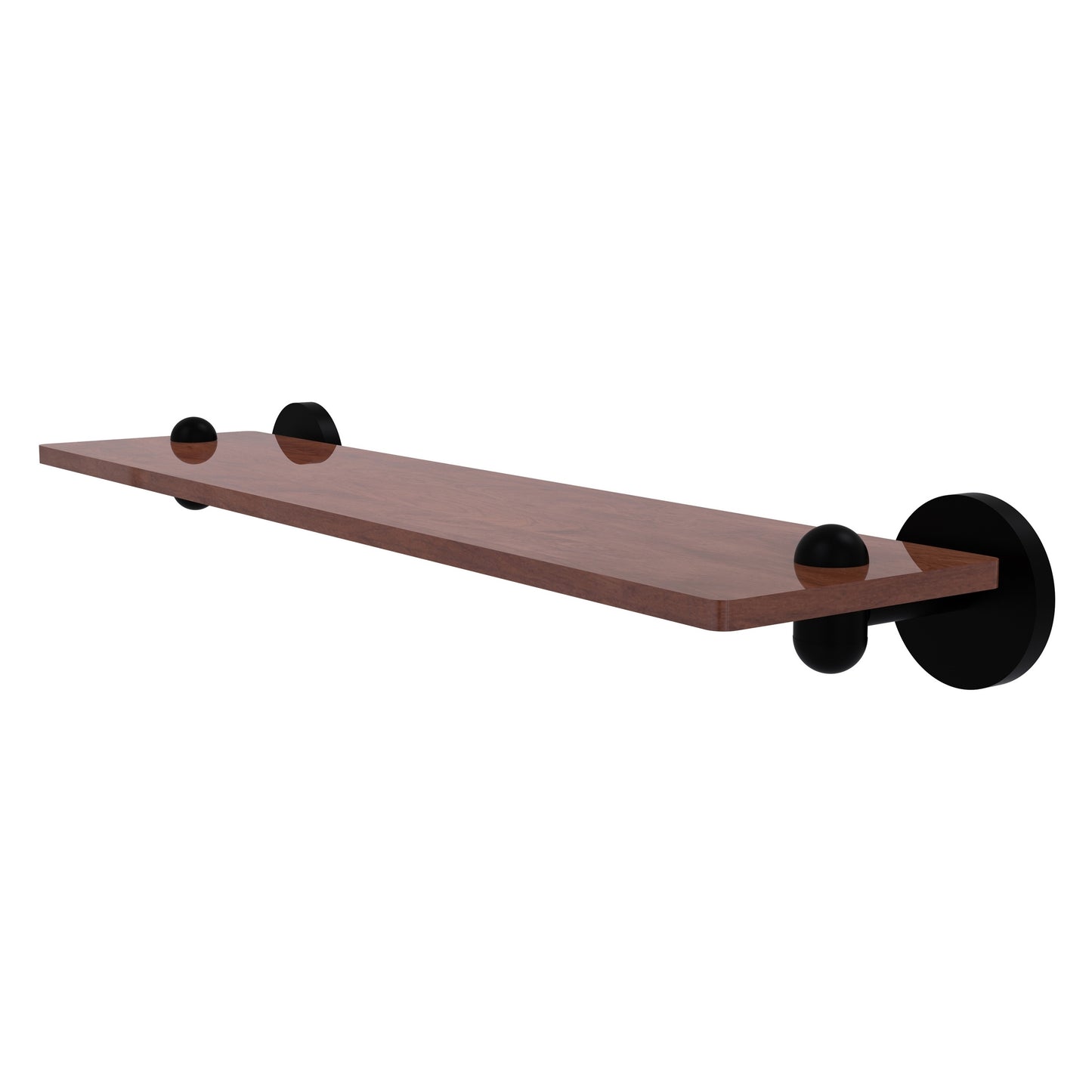 Allied Brass TA-1-22-IRW-BKM Tango 22" Matte Black Ironwood Shelf