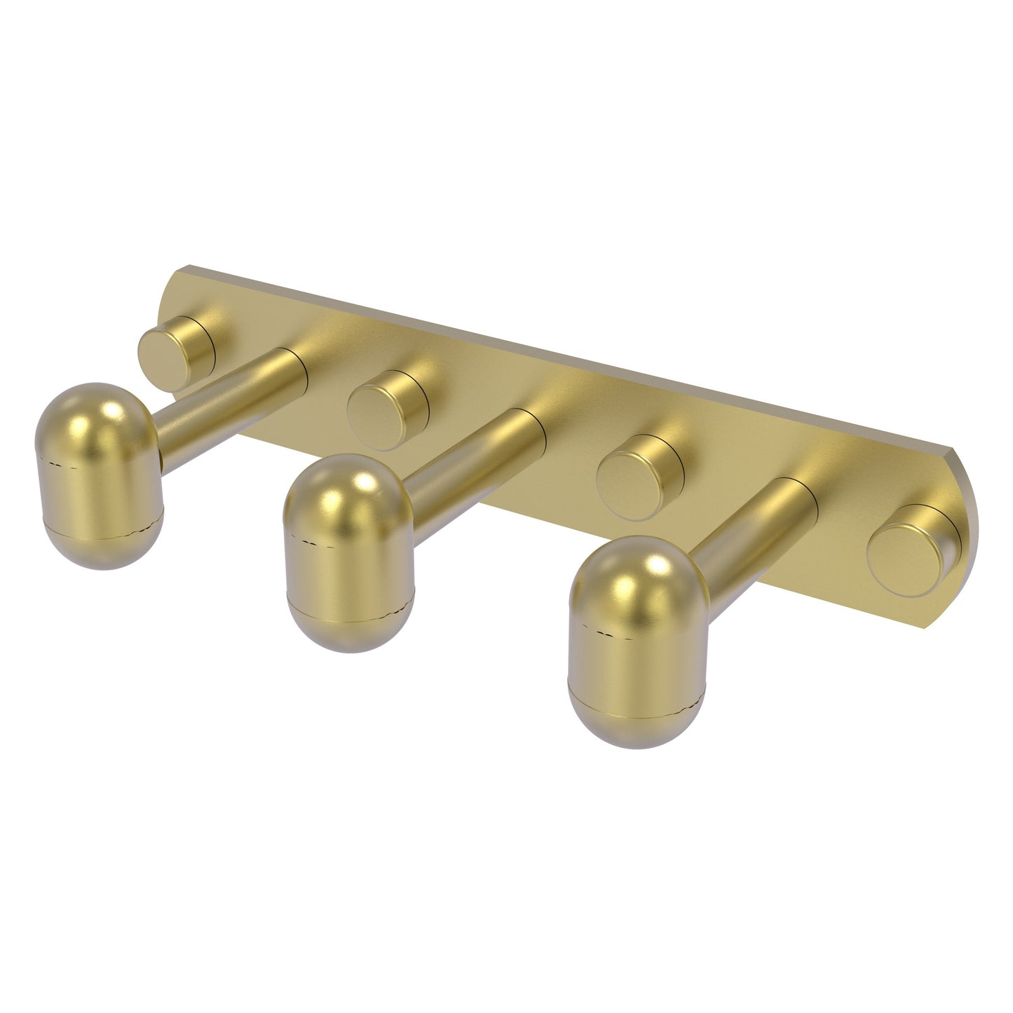 Allied Brass TA-20-3-SBR Tango 3-Position Satin Brass Multi Hooks