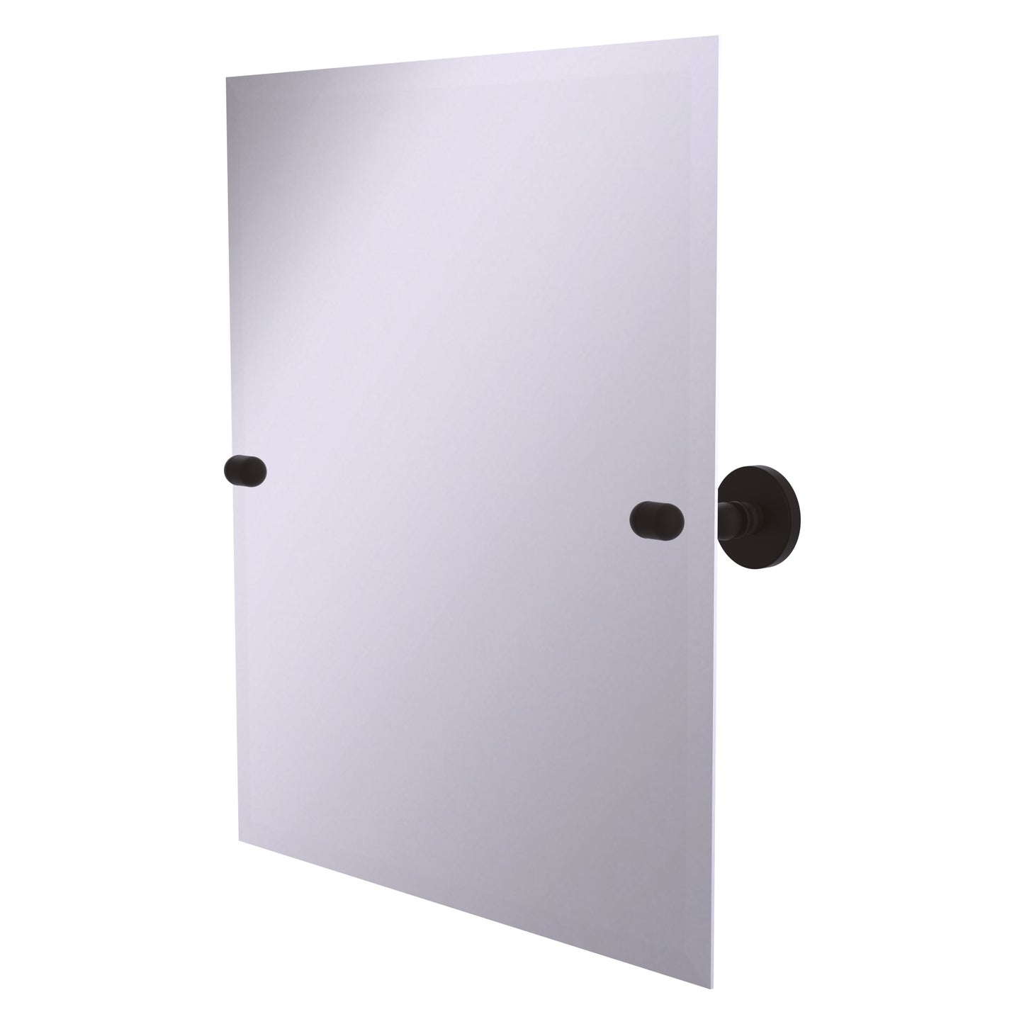 Allied Brass TA-92-ORB Tango Oil Rubbed Bronze Rectangular Frameless Tilt Wall Mirror With Beveled Edge