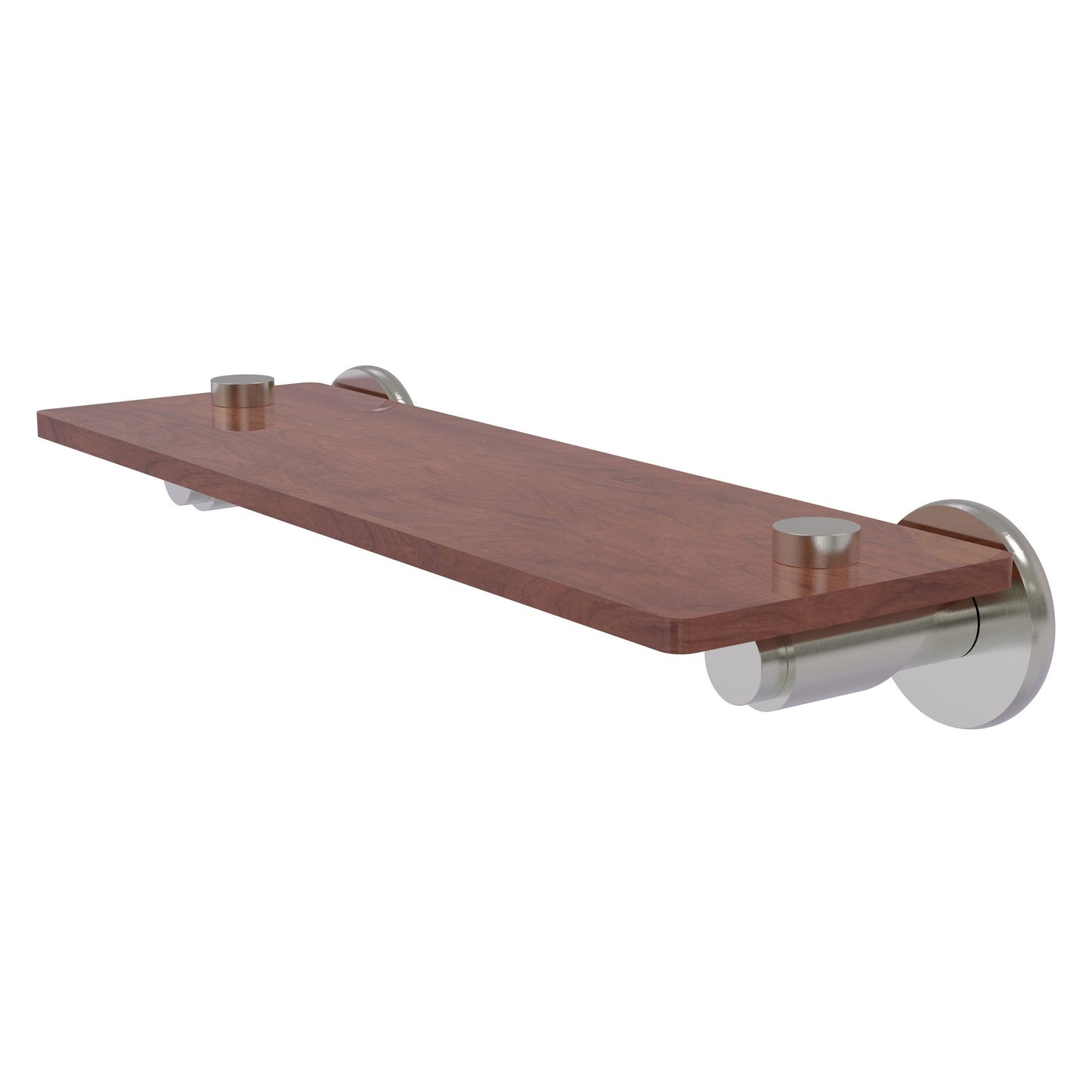 Allied Brass TR-1-16-IRW-SN Tribecca 16" Satin Nickel Solid IPE Ironwood Shelf