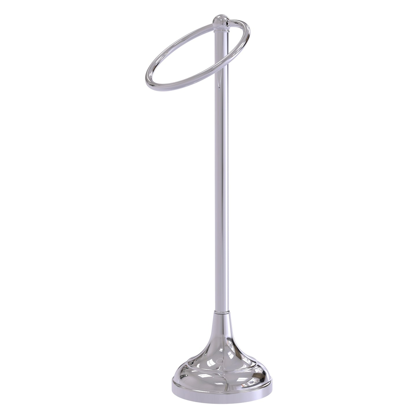 Allied Brass TR-10-PC Tribecca 1-Ring Polished Chrome Vanity Top Guest Towel Holder