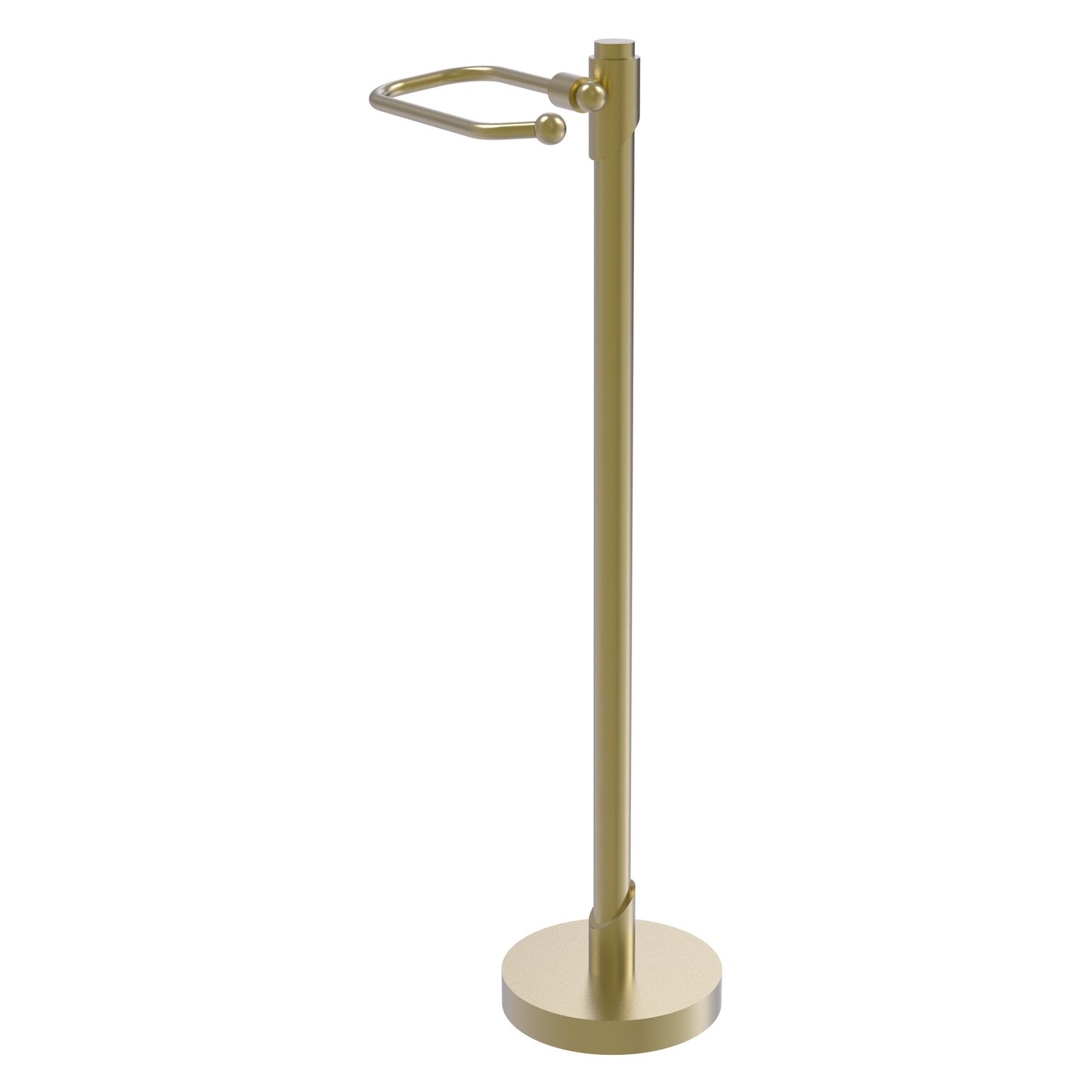 Allied Brass TR-27-SBR Tribecca Satin Brass Freestanding Toilet Tissue Stand