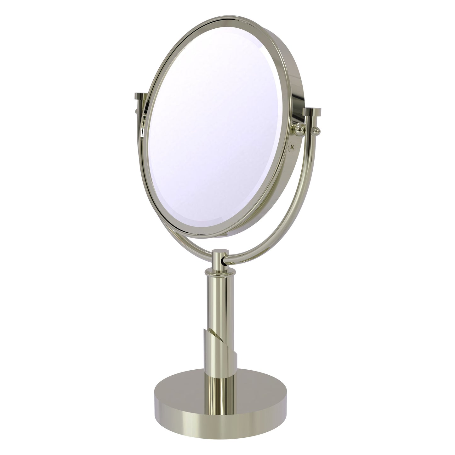 Allied Brass TR-4/4X-PNI Tribecca 8" Polished Nickel Vanity Top Vanity Top Make-Up Mirror