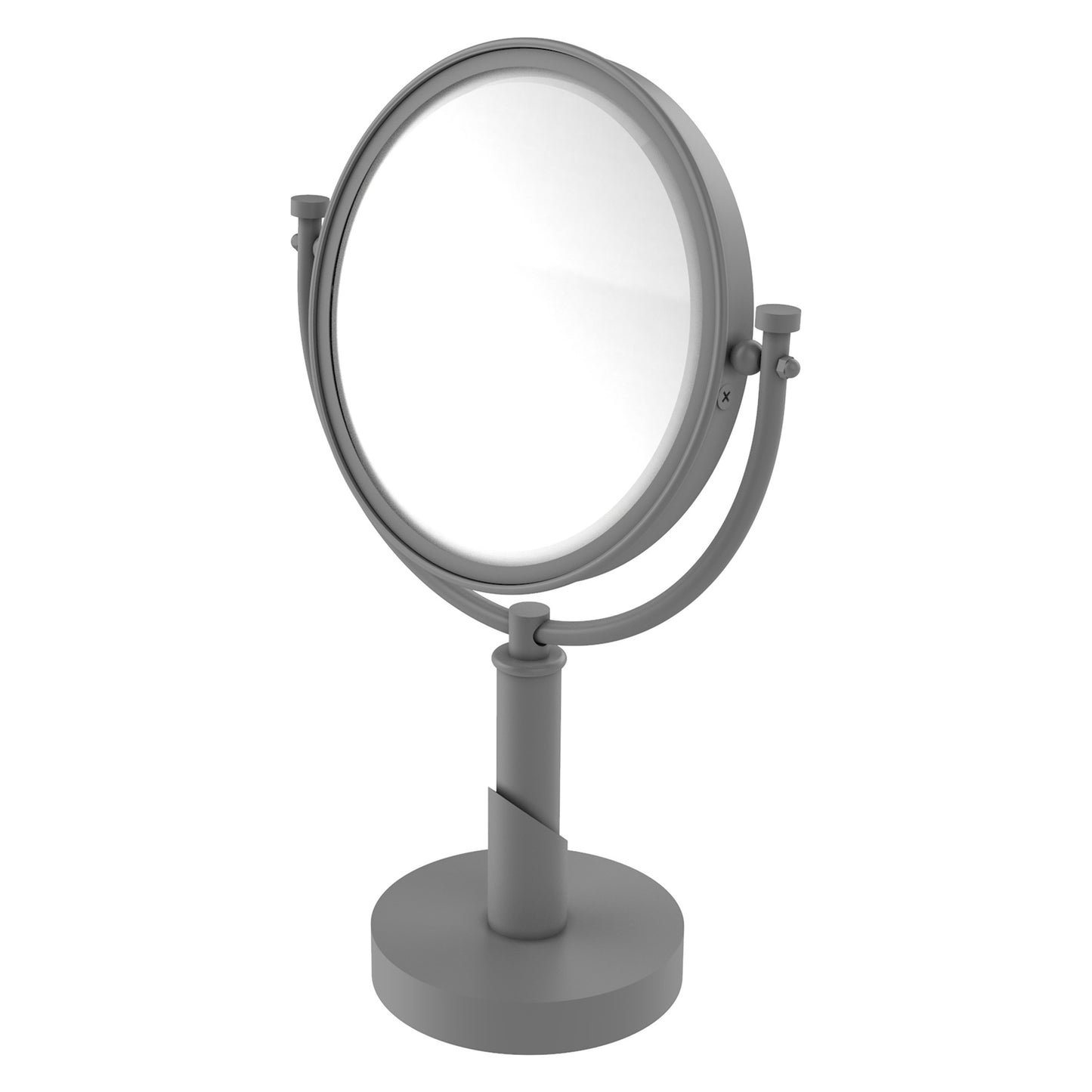 Allied Brass TR-4/5X-GYM Tribecca 8" Matte Gray Vanity Top Vanity Top Make-Up Mirror