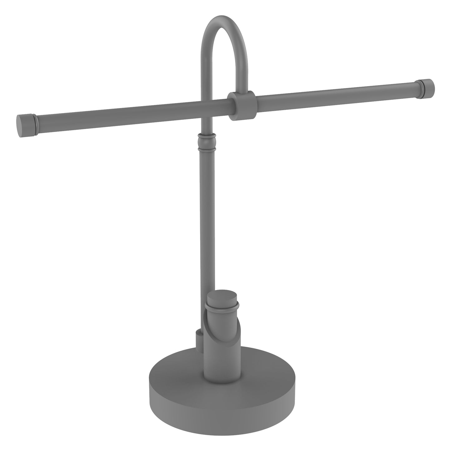 Allied Brass TR-52-GYM Tribecca 2-Arm Matte Gray Guest Towel Holder
