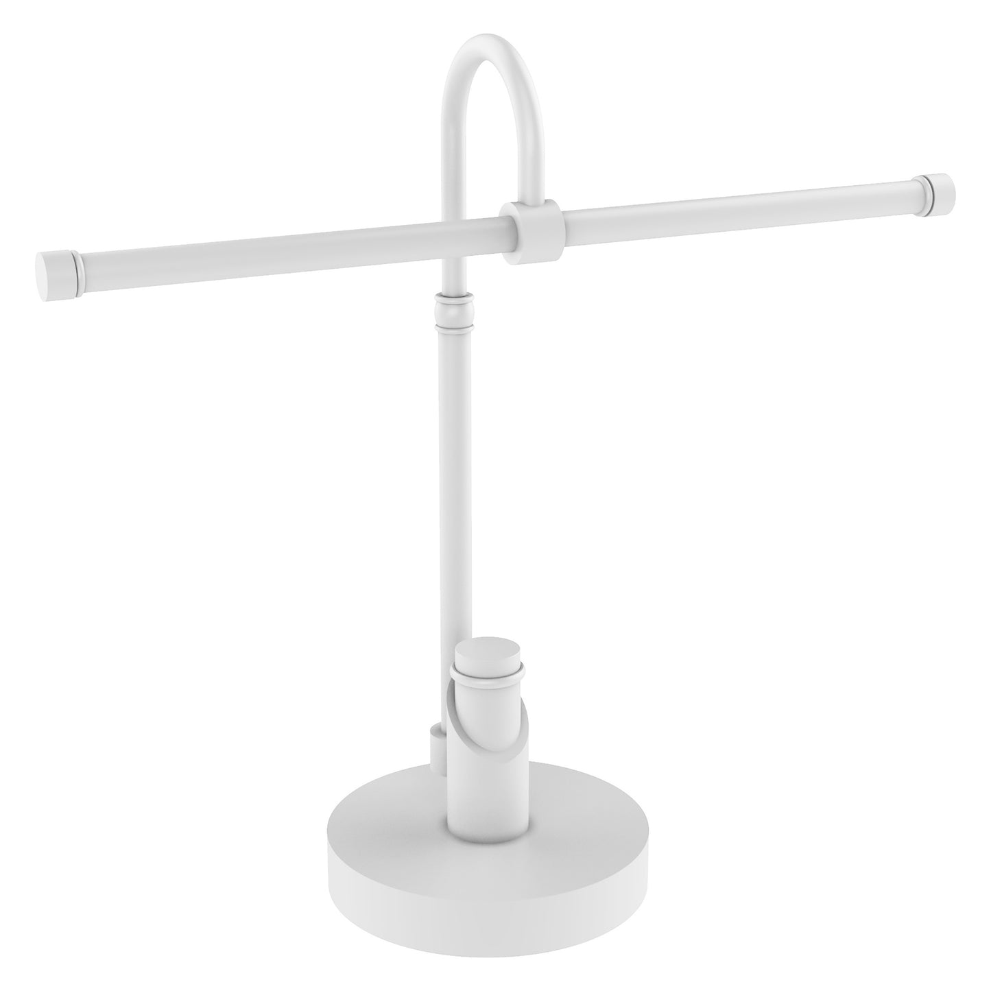 Allied Brass TR-52-WHM Tribecca 2-Arm Matte White Guest Towel Holder