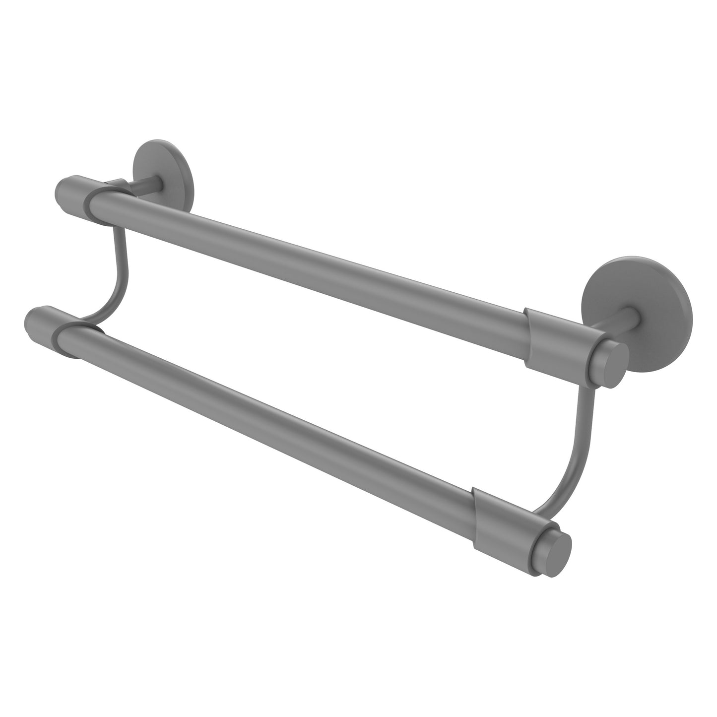 Allied Brass TR-72/18-GYM Tribecca 18" Matte Gray Double Towel Bar