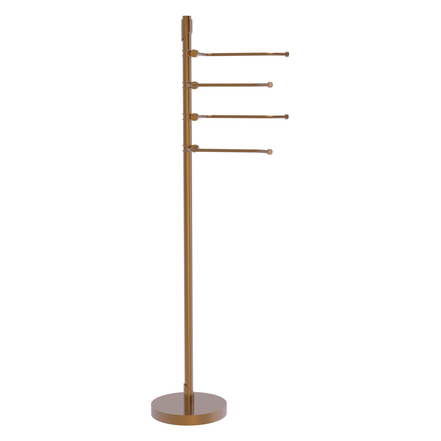 Allied Brass TR-84-BBR Tribecca 49" Brushed Bronze 4-Pivoting Swing Arm Towel Holder