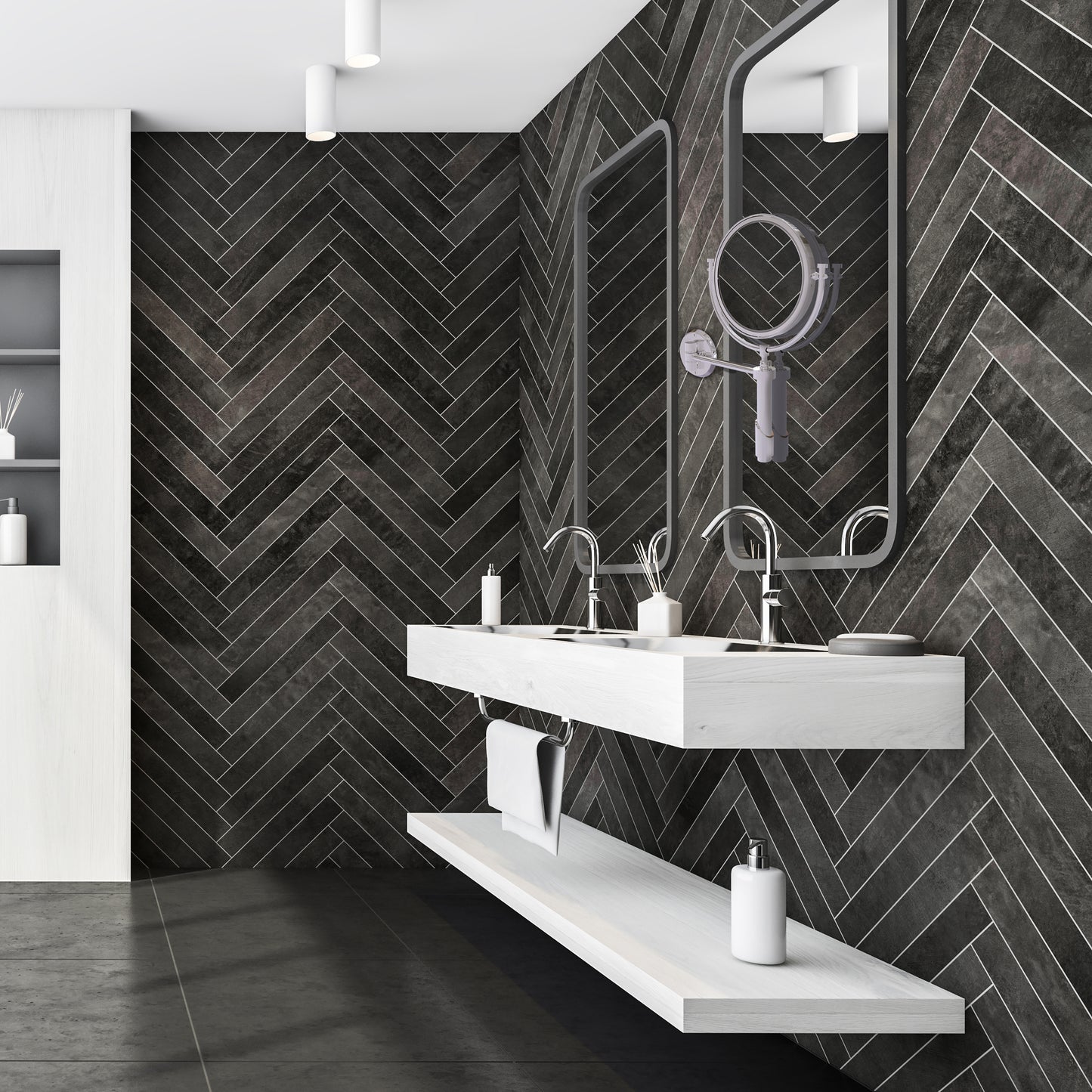 Allied Brass TRM-8/2X-PC Tribecca 8" Polished Chrome Wall Mounted Make-Up Mirror