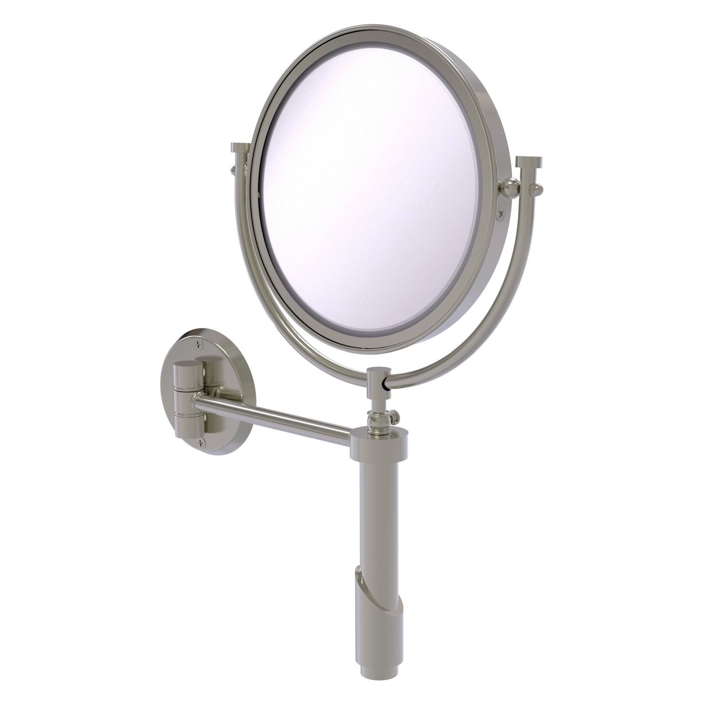 Allied Brass TRM-8/5X-SN Tribecca 8" Satin Nickel Wall Mounted Make-Up Mirror