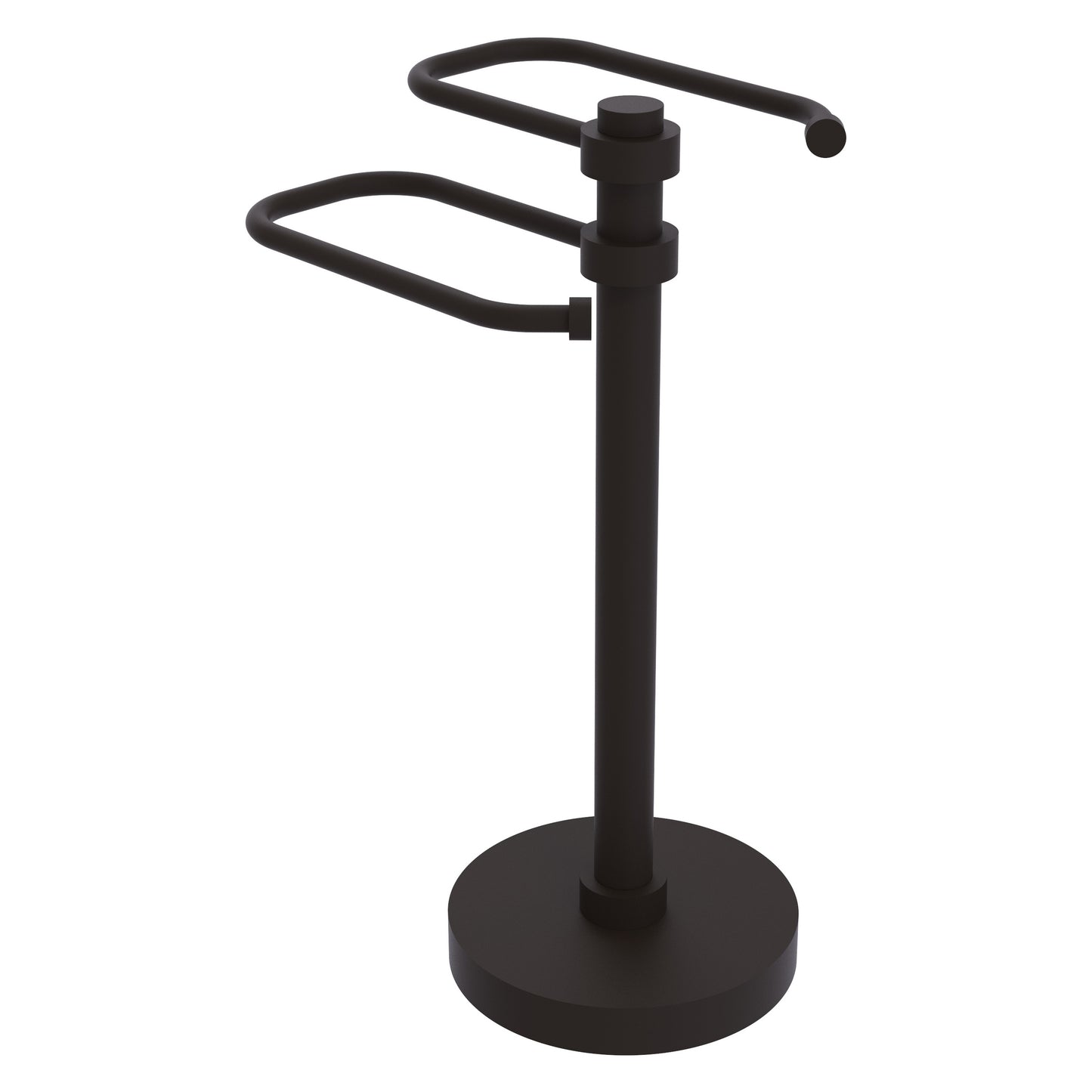 Allied Brass TS-15-ORB 2-Arm Oil Rubbed Bronze Freestanding Guest Towel Holder