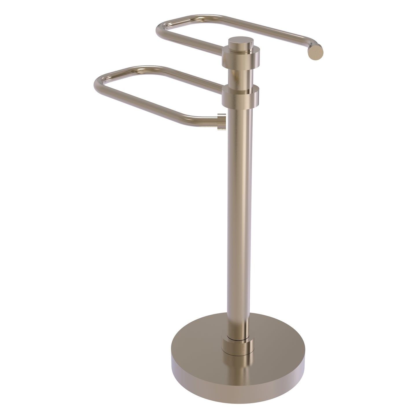 Allied Brass TS-15-PEW 2-Arm Antique Pewter Freestanding Guest Towel Holder