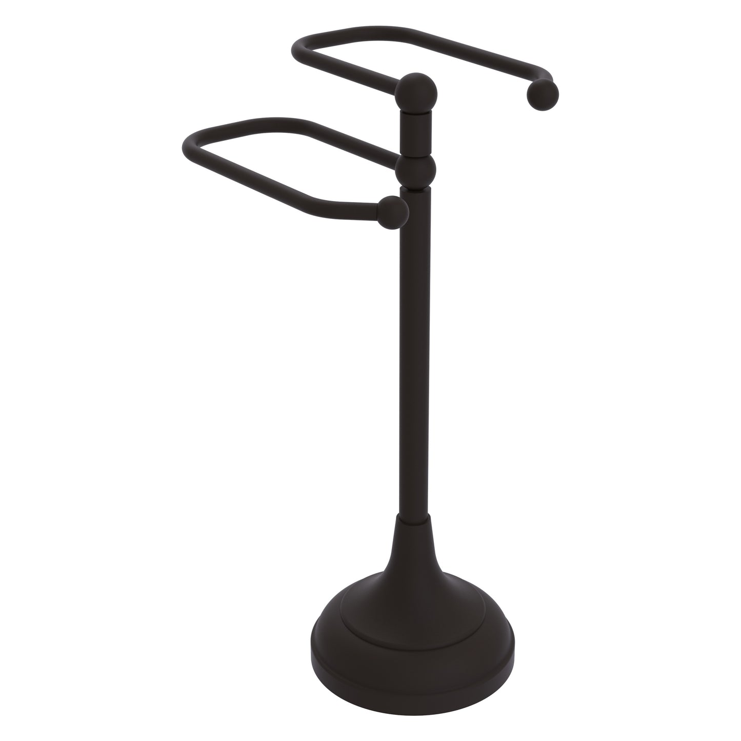 Allied Brass TS-16-ORB 2-Arm Oil Rubbed Bronze Freestanding Guest Towel Holder