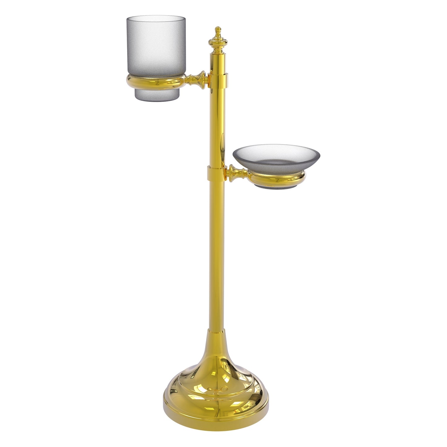 Allied Brass TS-23-PB Polished Brass Vanity Top Multi-Accessory Ring Stand