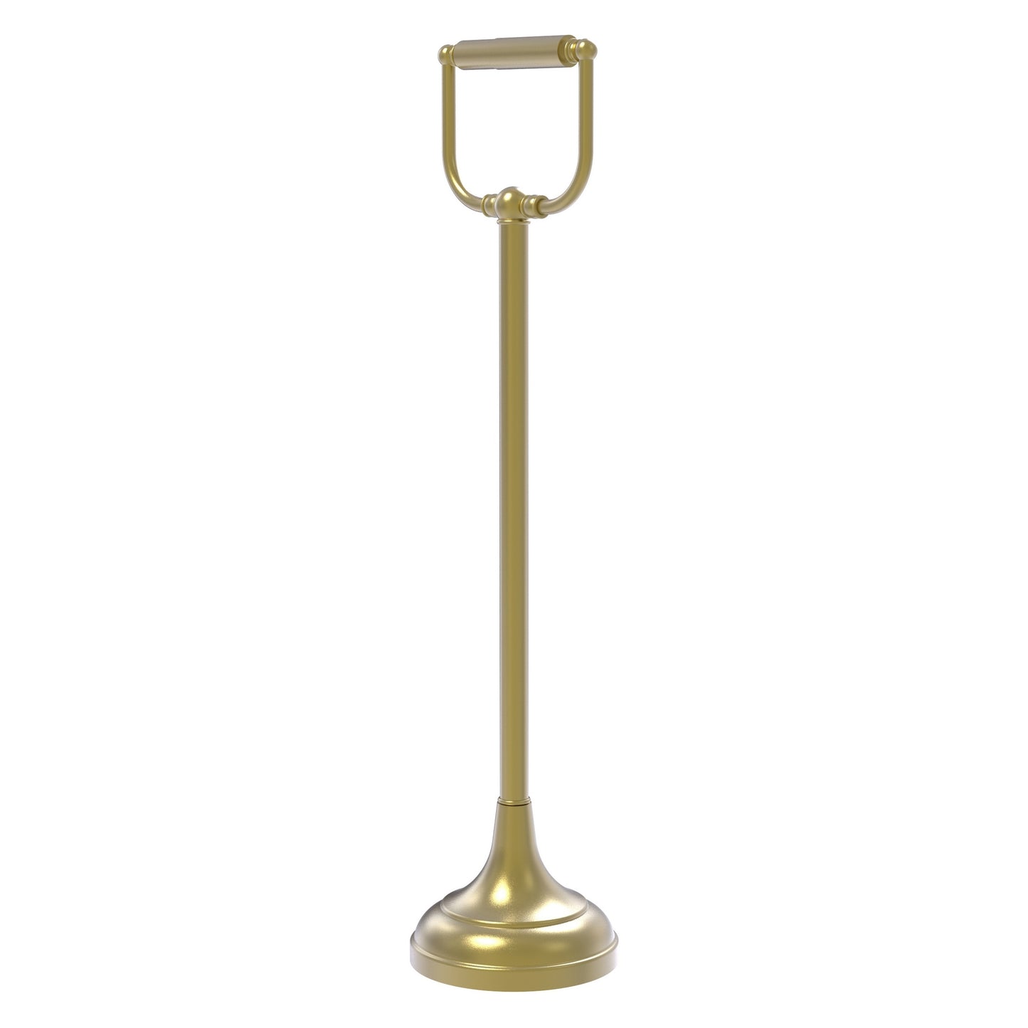 Allied Brass TS-24-SBR Satin Brass Freestanding Toilet Tissue Holder