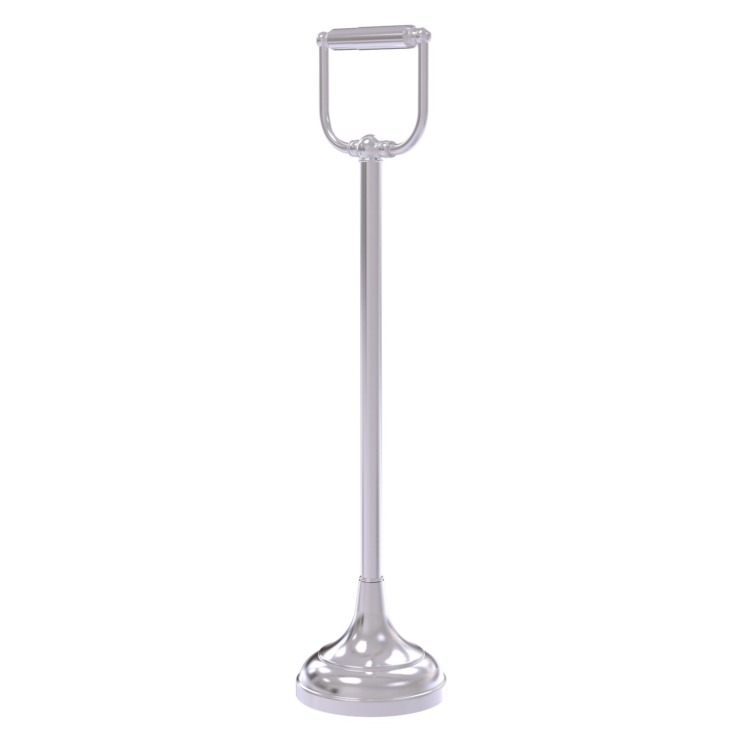 Allied Brass TS-24-SCH Satin Chrome Freestanding Toilet Tissue Holder