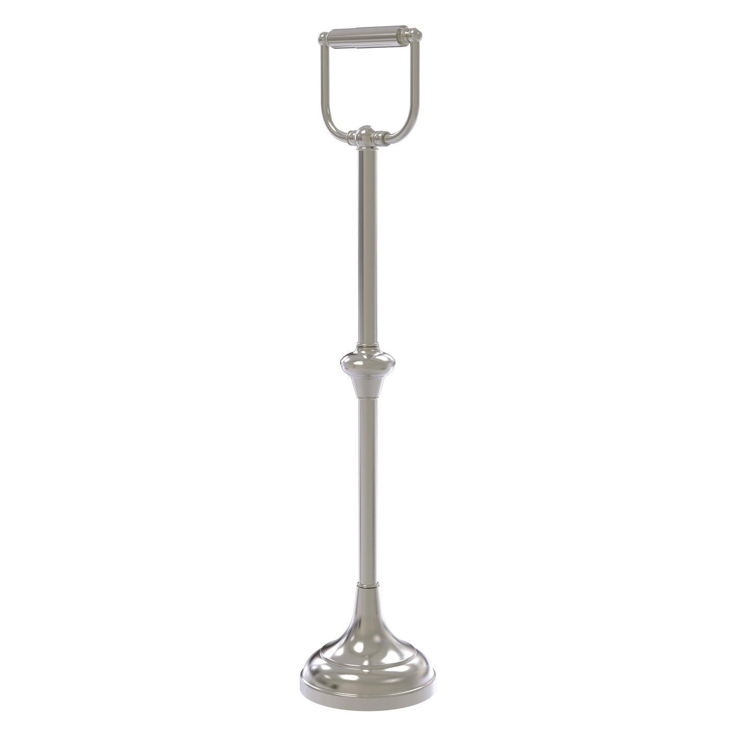 Allied Brass TS-24C-SN Satin Nickel Freestanding Toilet Tissue Holder