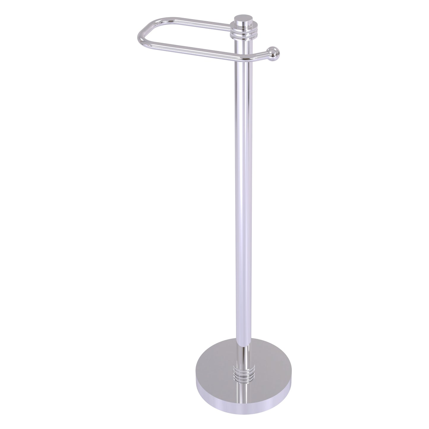 Allied Brass TS-25ED-PC Polished Chrome European Style Freestanding Toilet Tissue Holder