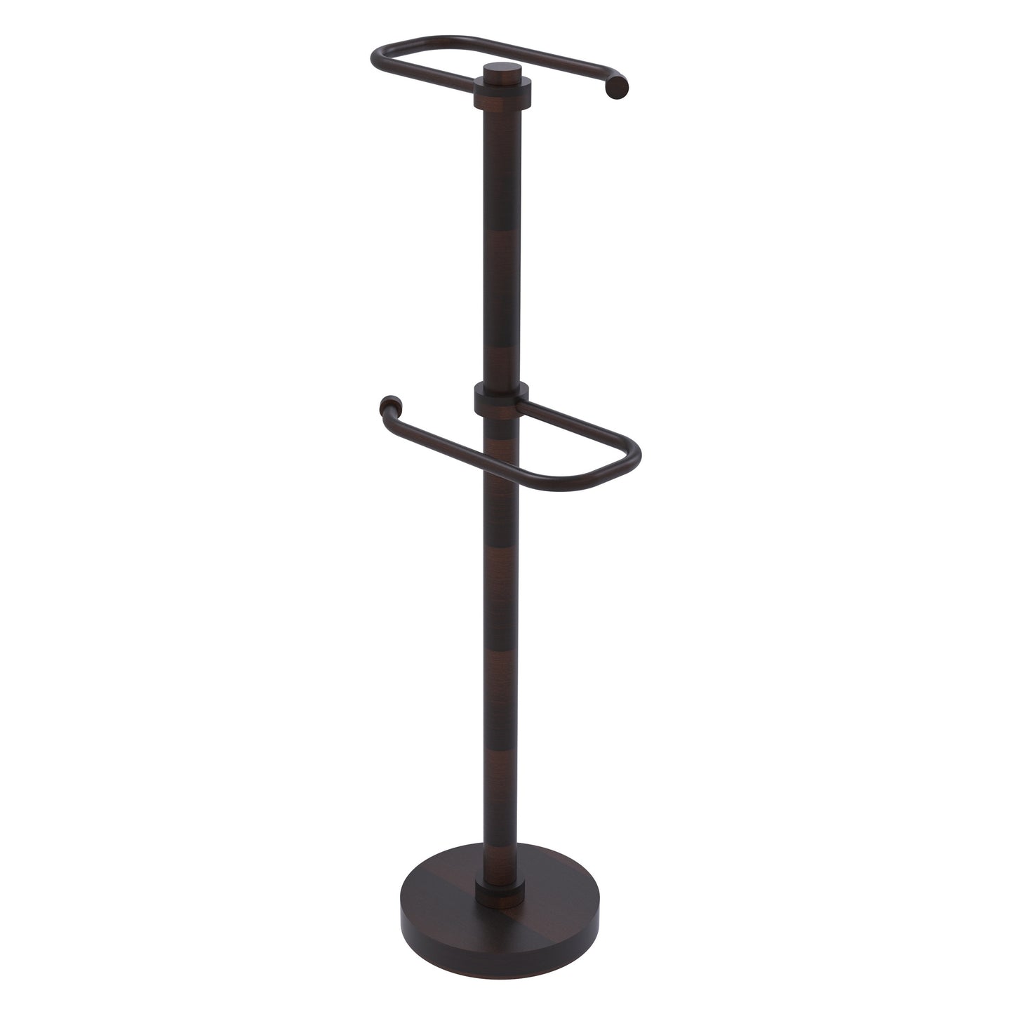 Allied Brass TS-26-VB 2-Roll Venetian Bronze Freestanding Toilet Tissue Holder