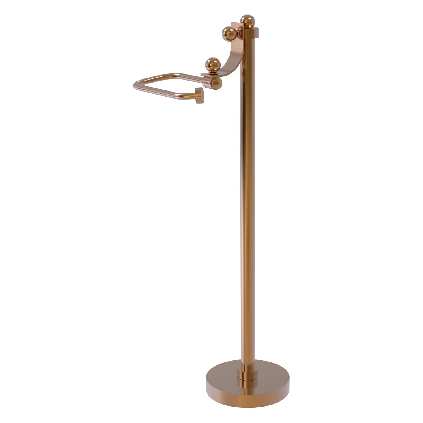 Allied Brass TS-27-BBR Brushed Bronze European Style Freestanding Toilet Tissue Holder