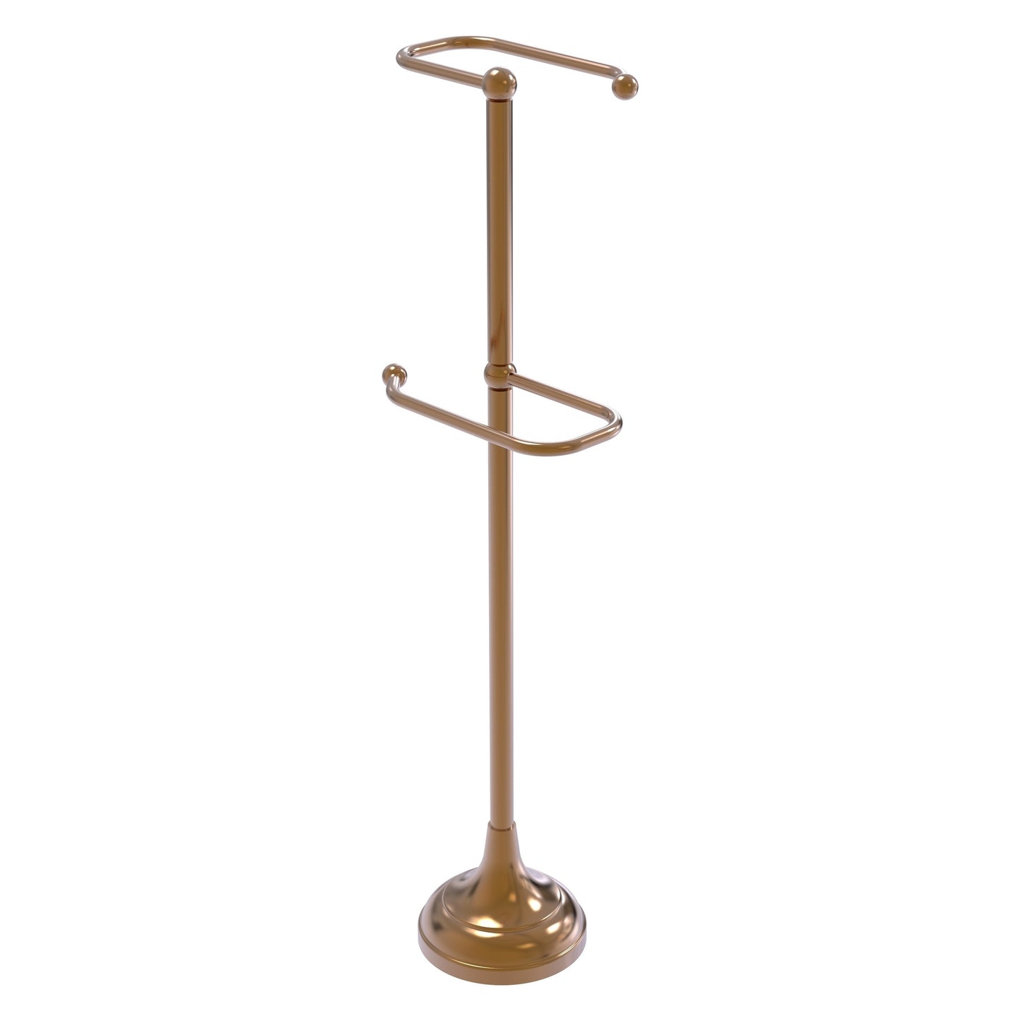 Allied Brass TS-29-BBR 2-Roll Brushed Bronze Freestanding Toilet Tissue Holder