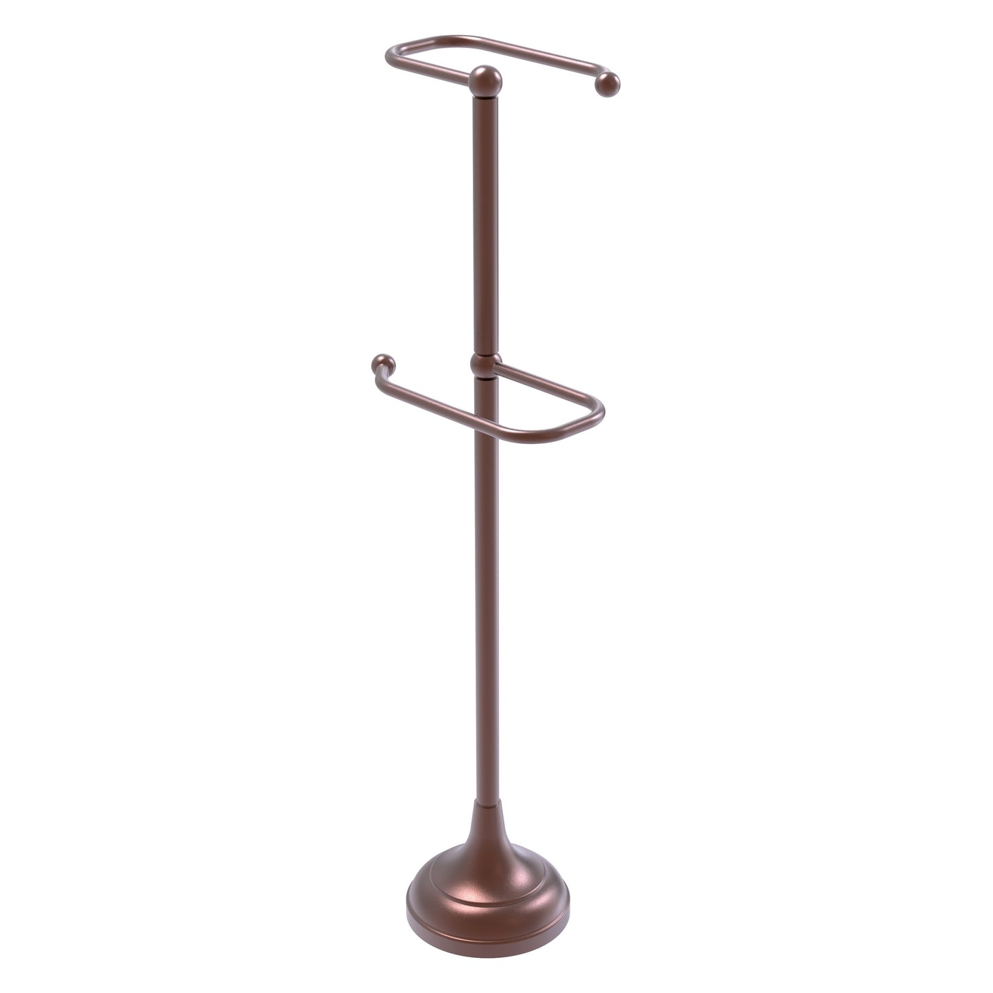 Allied Brass TS-29-CA 2-Roll Antique Copper Freestanding Toilet Tissue Holder
