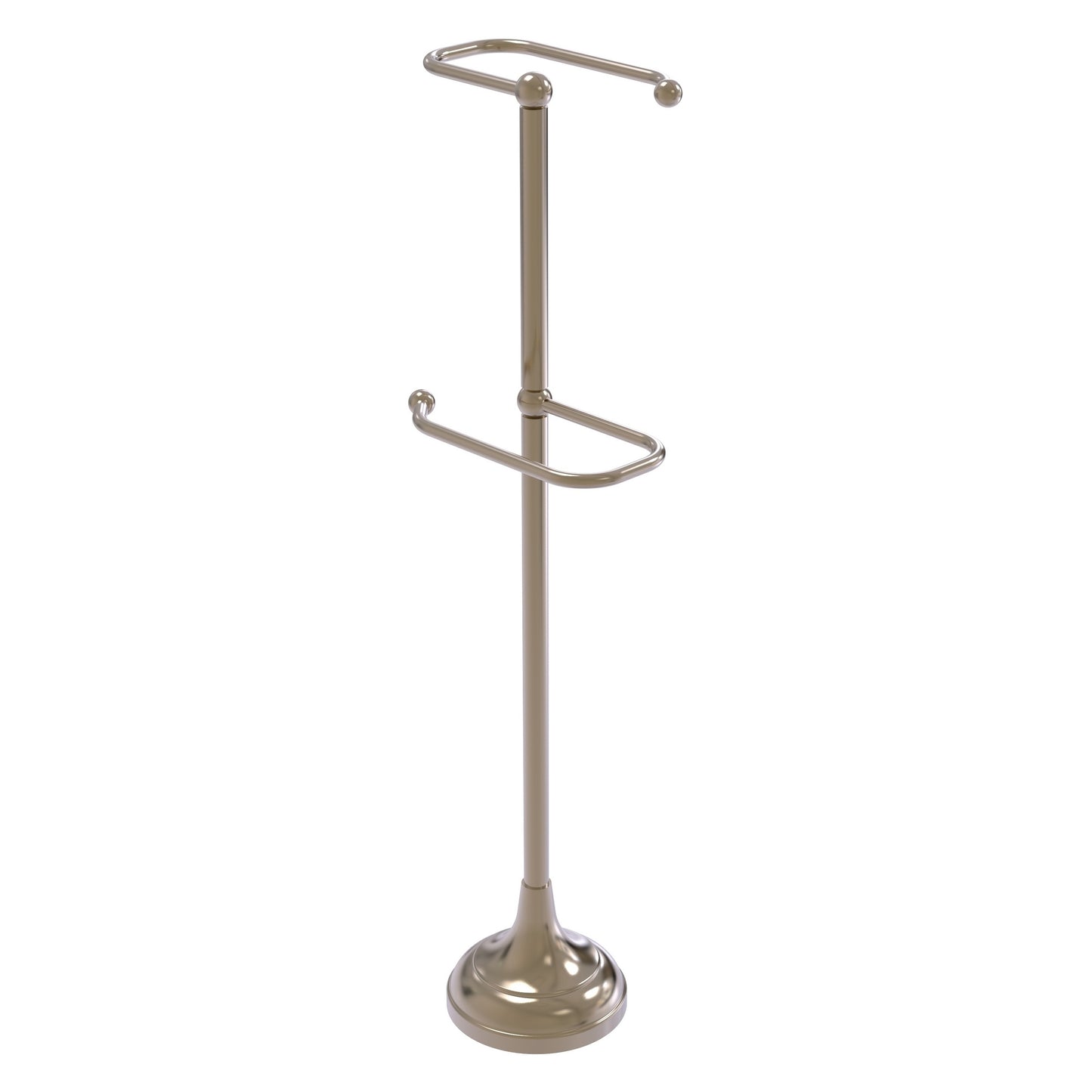Allied Brass TS-29-PEW 2-Roll Antique Pewter Freestanding Toilet Tissue Holder