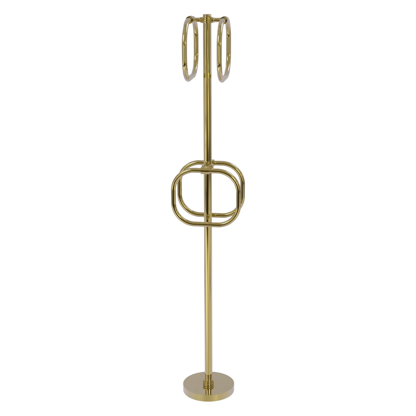 Allied Brass TS-40D-UNL Unlacquered Brass Freestanding Towel Holder