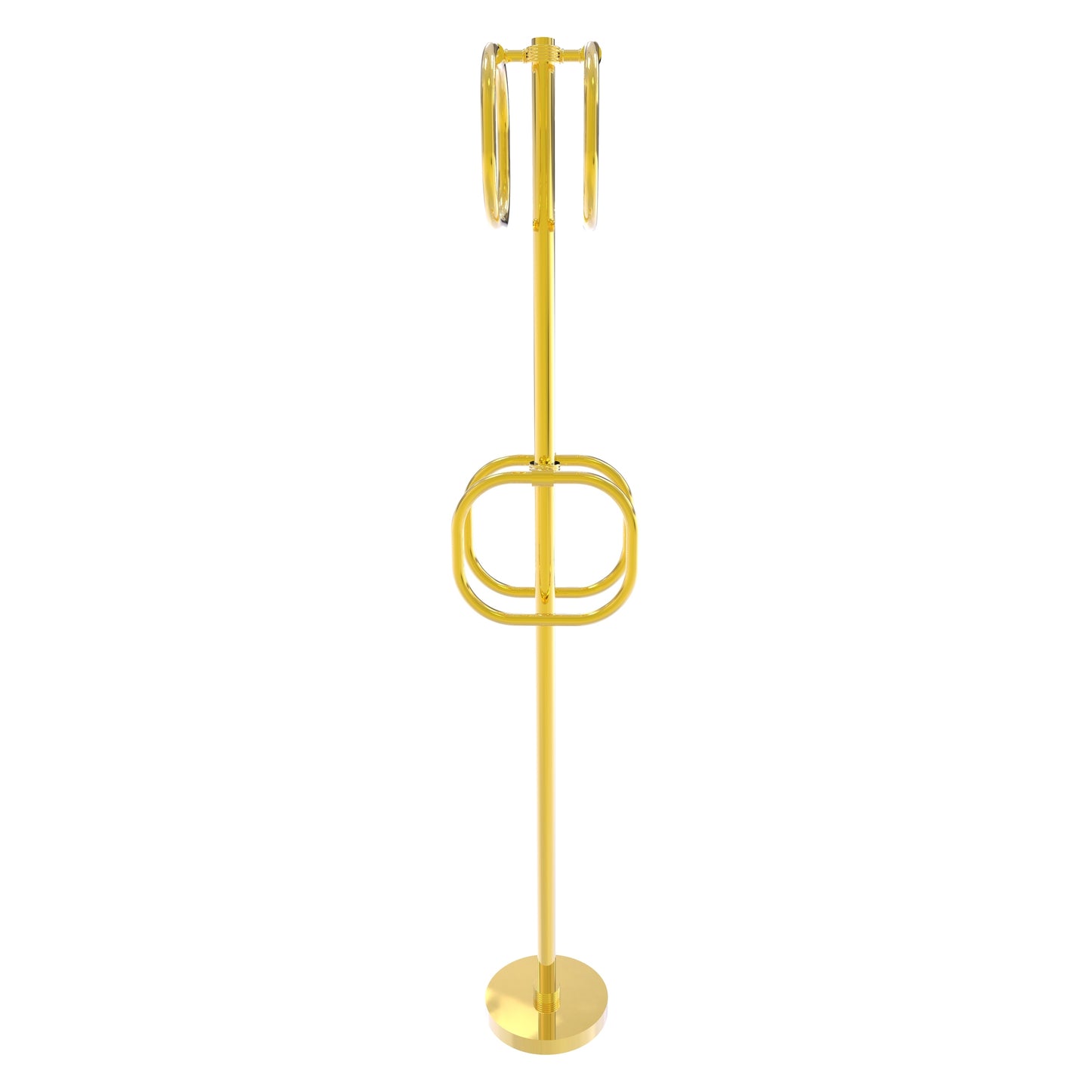 Allied Brass TS-40G-PB Polished Brass Freestanding Towel Holder