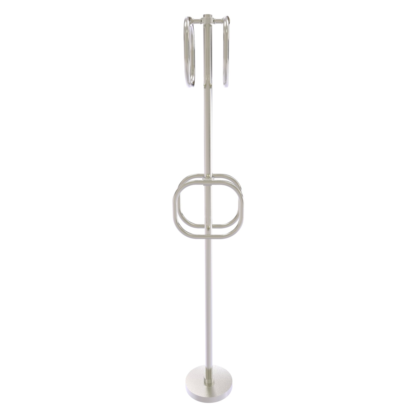 Allied Brass TS-40G-SN Satin Nickel Freestanding Towel Holder